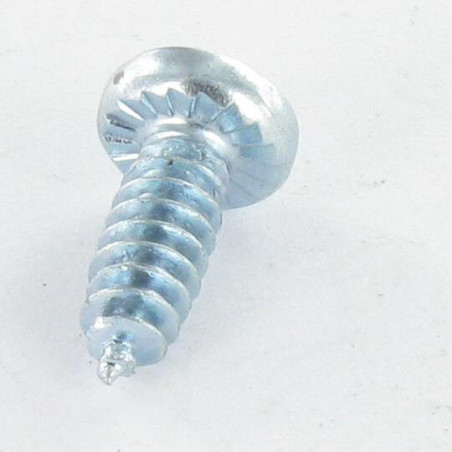 1 x Screw For Plastic wide domed head Pozi With Serration 4.3X12 Self Drilling Thread 30 Zinc Plated