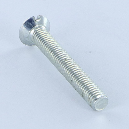 1 x Machine Screw Countersunk Head Slotted M2.5X6 Steel micro screw
