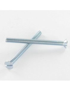 Machine Screw Countersunk Head Slotted M8X50 Yellow Zinc