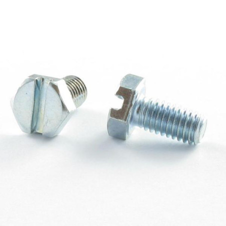 1 x Machine Screw Hexagonal Head M3X4 Slotted Steel micro screw
