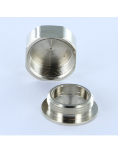 Cover Cap Square EDGE Round 22 Brass AGED 2