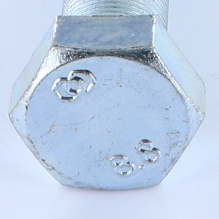 1 x Machine Screw Hexagonal Head M20X60 Full Thread Class 8.8 Fine Thread Pitch 150 Zinc Plated