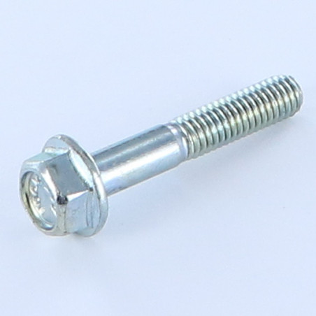 1 x Bolt Partial Thread Hexagonal Head M6X35 Flanche Without Serration Zinc Plated