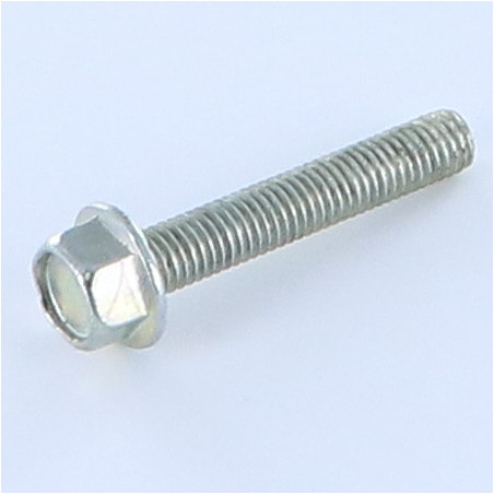 1 x Machine Screw Hexagonal Head M5X30 Zinc Plated Flange With Serration