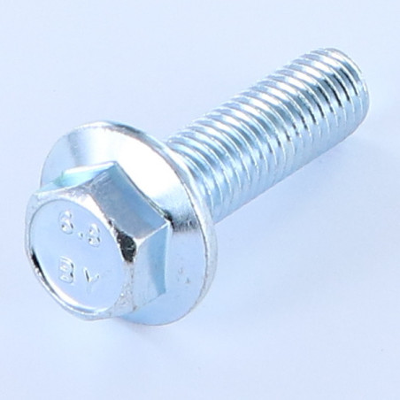 1 x Machine Screw Hexagonal Head M12X40 Flange With Serration Zinc Plated