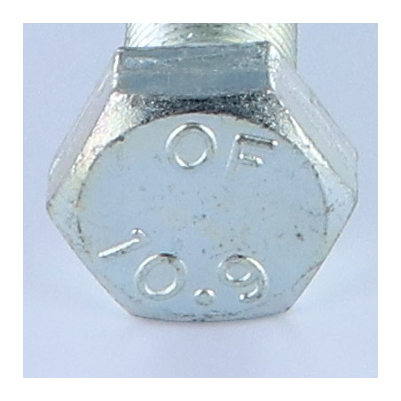 1 x Machine Screw Hexagonal Head M16X40 Class 10.9 Full Thread Fine Thread Pitch 150 Zinc Plated