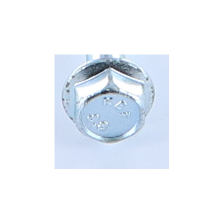 1 x Machine Screw Hexagonal Head M6X45 Flanche Without Serration Zinc Plated