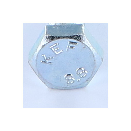 1 x Machine Screw Hexagonal Head M10X25 Full Thread Class 8.8 Fine Thread Pitch 125 Zinc Plated