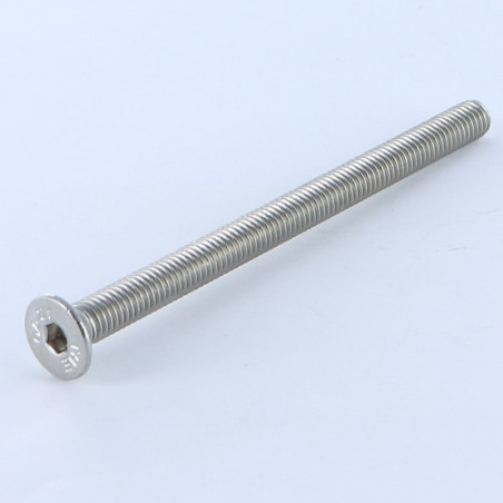 1 x Machine Screw Stainless Steel A2 Flat Head Hexagon Recess Hexagon Socket 3 M5X80 Full Thread