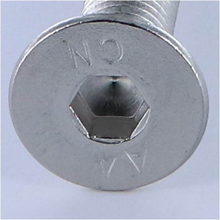 1 x Machine Screw Flat Head Hexagon Recess Hexagon Socket 10 M16X50 Full Thread Stainless Steel A4