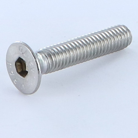 1 x Machine Screw Stainless Steel A2 Flat Head Hexagon Recess Hexagon Socket 4 M6X40 Full Thread