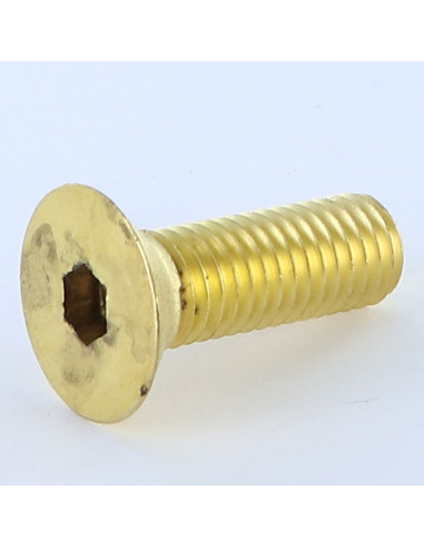1 x Machine Screw Brass Hexagon Socket 6 Flat...