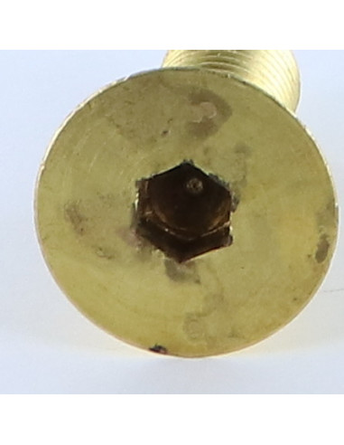 1 x Machine Screw Brass Hexagon Socket 6 Flat...