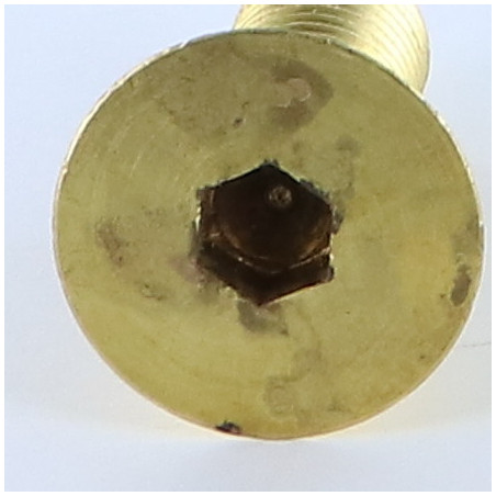 1 x Machine Screw Brass Hexagon Socket 6 Flat Head Hexagon Recess M10X30