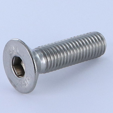 1 x Machine Screw Flat Head Hexagon Recess Hexagon Socket 6 M10X40 Full Thread Stainless Steel A4