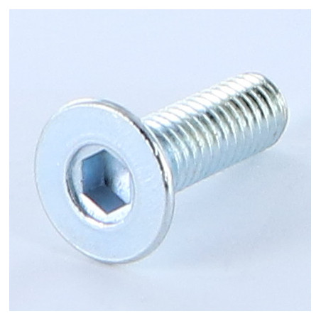 1 x Machine Screw Flat Head Hexagon Recess M6X20 Hexagon Socket 4 Zinc Plated