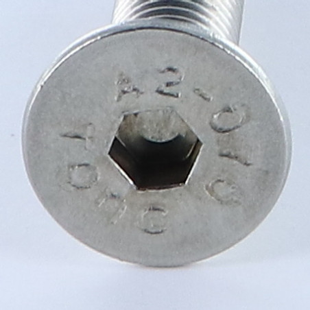 1 x Machine Screw Stainless Steel A2 Flat Head Hexagon Recess Hexagon Socket 6 M10X90 Full Thread