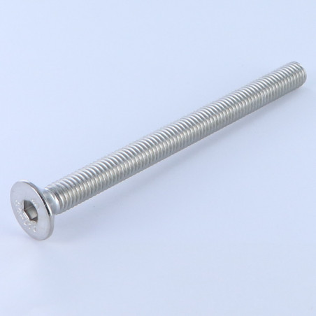 1 x Machine Screw Flat Head Hexagon Recess Hexagon Socket 4 M6X100 Full Thread Stainless Steel A4