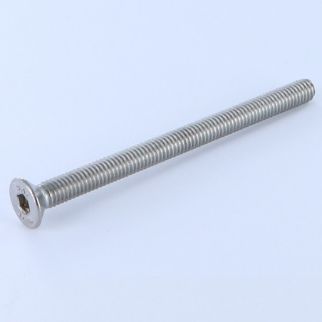 1 x Machine Screw Flat Head Hexagon Recess Hexagon Socket 4 M6X100 Full Thread Stainless Steel A4