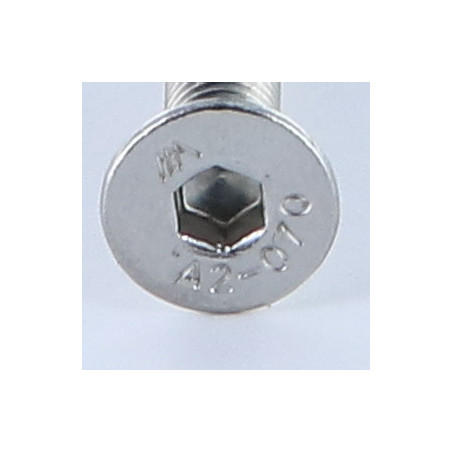 1 x Machine Screw Stainless Steel A2 Flat Head Hexagon Recess Hexagon Socket 5 M8X100 Full Thread