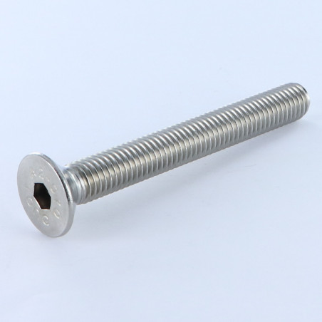 1 x Machine Screw Stainless Steel A2 Flat Head Hexagon Recess Hexagon Socket 8 M12X70 Full Thread