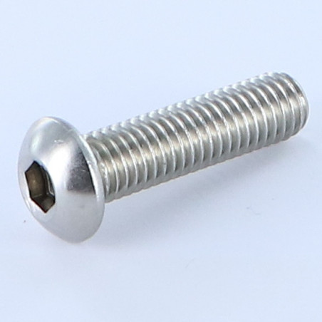1 x Machine Screw Hex Socket Pan Head Cap M8X30 Full Thread Hexagon Socket 5 Stainless Steel A4