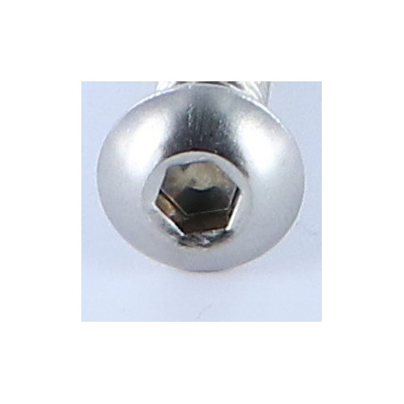 1 x Machine Screw Hex Socket Pan Head Cap M8X30 Full Thread Hexagon Socket 5 Stainless Steel A4