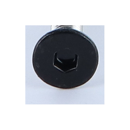 1 x Machine Screw Stainless Steel A2 Flat Head Hexagon Recess Hexagon Socket 4 M6X40 Ral9005/Jet Black 30% BRIL