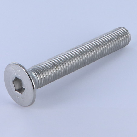 1 x Machine Screw Flat Head Hexagon Recess Hexagon Socket 10 M14X60 Full Thread Stainless Steel A4