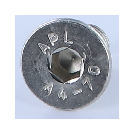 1 x Machine Screw Flat Head Hexagon Recess Hexagon Socket 6 M10X20 Full Thread Stainless Steel A4