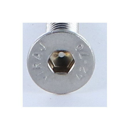 1 x Machine Screw Stainless Steel A2 Flat Head Hexagon Recess Hexagon Socket 4 M6X30 Full Thread