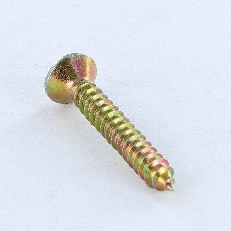 1 x Thread Rolling Screw Pan Countersunk Head Pozi 3.5X32 Yellow Zinc