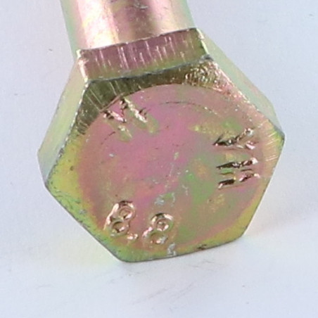 1 x Bolt Partial Thread Hexagonal Head M10X70 Class 8.8 Yellow Zinc