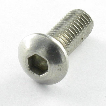 1 x Machine Screw Hex Socket Pan Head Cap M8X25 Full Thread Class 10.9 Hexagon Socket 5 Zinc Plated