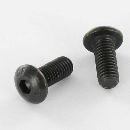 1 x Machine Screw Hex Socket Pan Head Cap M6X14 Full Thread Class 10.9 Hexagon Socket 4 Black Zinc Plated