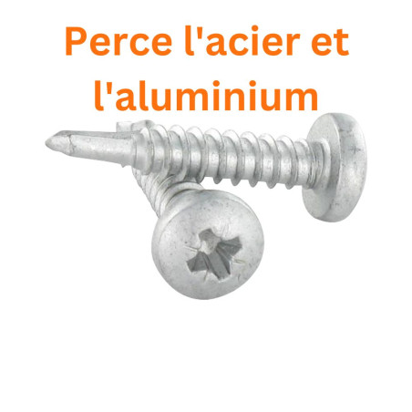 1 x Self Drilling Pan Head Pozi 4.8X25 Stainless Steel AISI 410