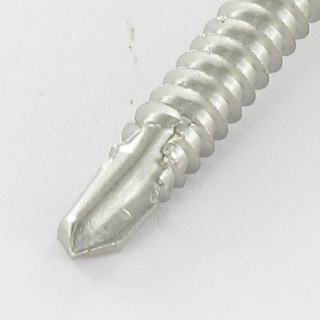 1 x Self Drilling Hexagonal Head 6.3X32 Stainless Steel A2 Painted Black Ral9005/Jet Black