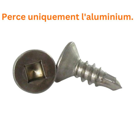 1 x Self Drilling Stainless Steel A2 Countersunk Head Square 3.9X22 Square 1