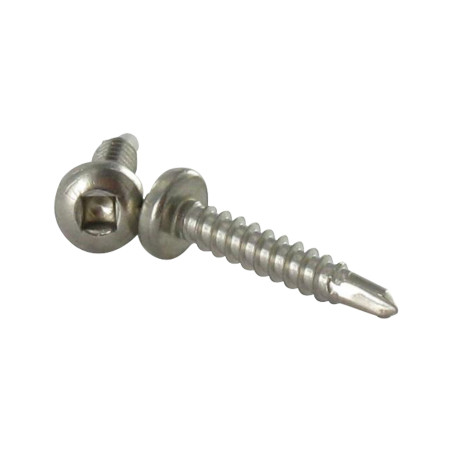 1 x Self Drilling Pan Head Square 3.5X13 Square 1 Stainless Steel A2