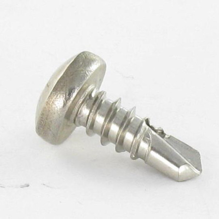 1 x Self Drilling Stainless Steel A2 Cylindrical Button Head Pozi 4.2X38