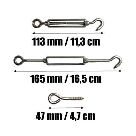 1 x Kit of 30 metres of stainless steel cable diameter 2