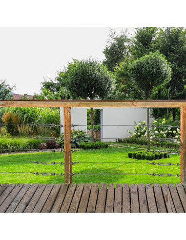 1 x Kit of 30 metres of stainless steel cable...