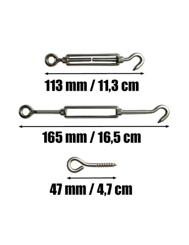 1 x Kit of 15 metres of stainless steel cable...