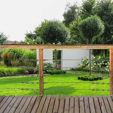 1 x Kit of 15 metres of stainless steel cable diameter 2