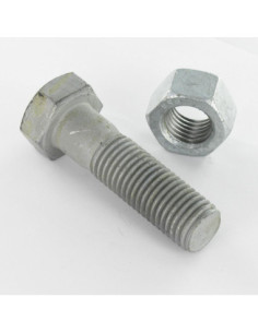 Bolt With Nut Hexagonal Head M12X120 Class 8.8 Sb Hot Dip...