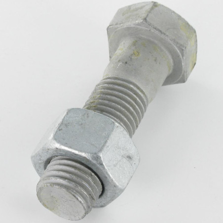 50 x Bolt With Nut Hexagonal Head M12X120 Class 8.8 Sb Hot Dip Galvanized
