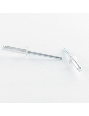 1 x Rivet Steel/ steel 4X10 Head Flat