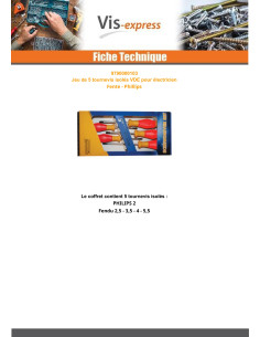 Set of 5 Screwdriver Linch Pin electrician 2