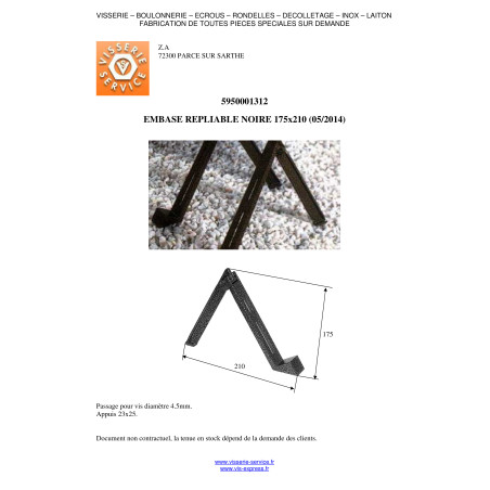 1 x SUPPORT PLATE FUNERAL Black Zinc Plated 175X210