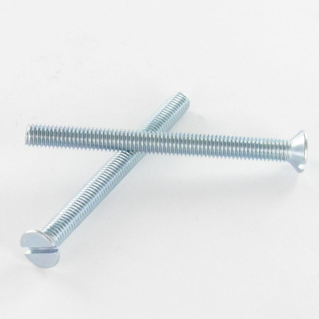 1 x Machine Screw Countersunk Head Slotted M8X90 Zinc Plated